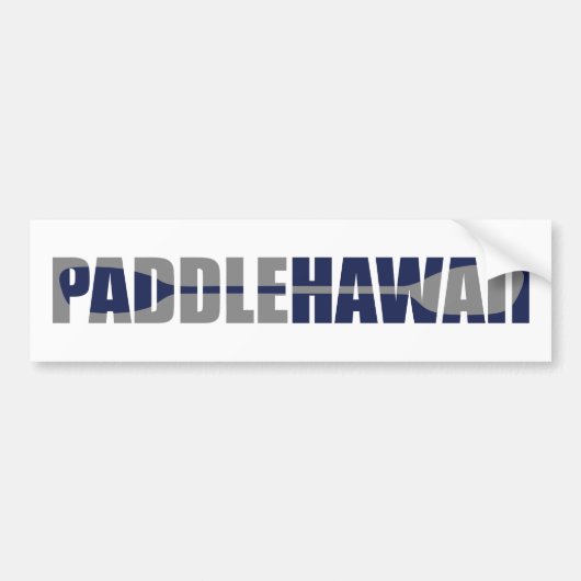 Paddle Hawaii Kayaking Autoaufkleber (Vorne)