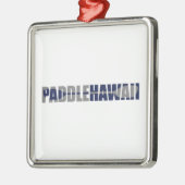 Paddle Hawaii Kayaking Ornament Aus Metall (Links)