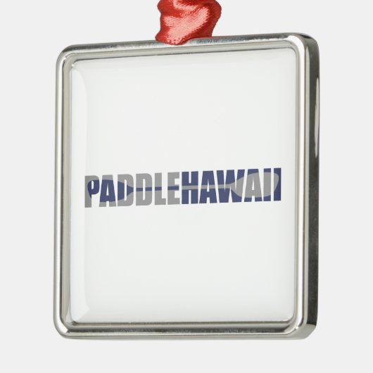 Paddle Hawaii Kayaking Ornament Aus Metall (Links)