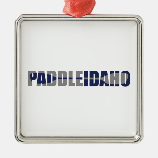 Paddle Idaho Kayaking Ornament Aus Metall (Vorne)