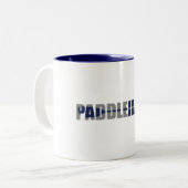 Paddle Idaho Kayaking Zweifarbige Tasse (Vorderseite Links)