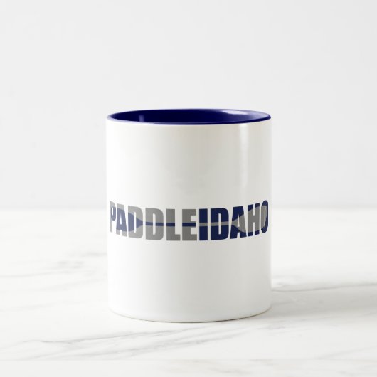 Paddle Idaho Kayaking Zweifarbige Tasse (Mittel)
