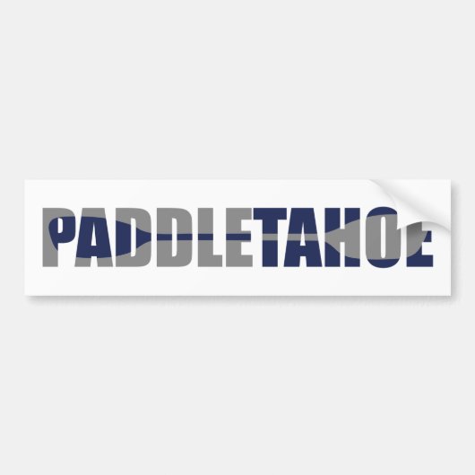 Paddle Lake Tahoe Kayaking Autoaufkleber (Vorne)