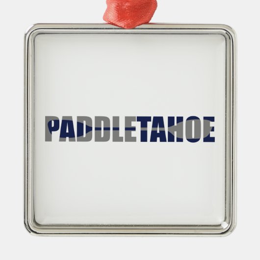 Paddle Lake Tahoe Kayaking Ornament Aus Metall (Vorne)