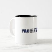 Paddle Lake Tahoe Kayaking Zweifarbige Tasse (Vorderseite Links)