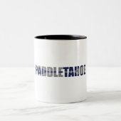 Paddle Lake Tahoe Kayaking Zweifarbige Tasse (Mittel)