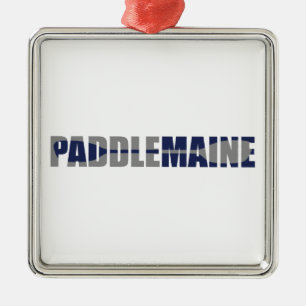 Paddle Maine Kayaking Ornament Aus Metall