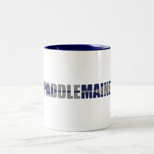 Paddle Maine Kayaking Zweifarbige Tasse