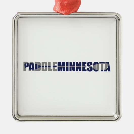 Paddle Minnesota Kayaking Ornament Aus Metall (Vorne)
