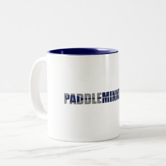 Paddle Minnesota Kayaking Zweifarbige Tasse (Vorderseite Links)