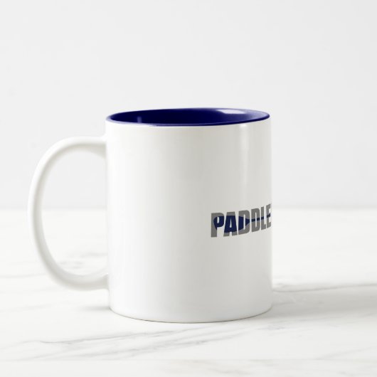 Paddle Minnesota Kayaking Zweifarbige Tasse (Links)