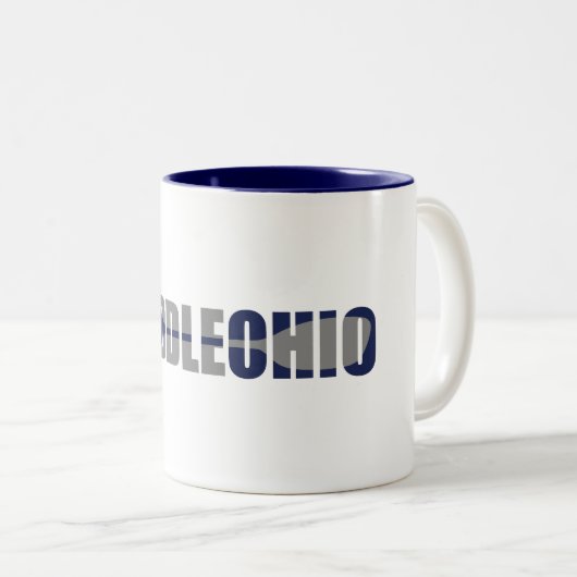 Paddle Ohio Kayaking Zweifarbige Tasse (VorderseiteRechts)