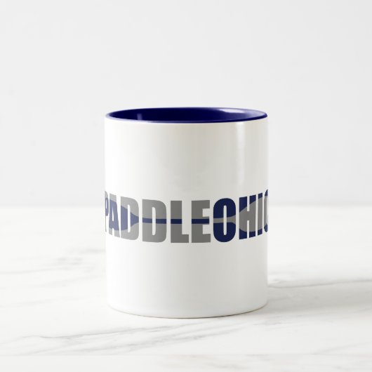 Paddle Ohio Kayaking Zweifarbige Tasse (Mittel)