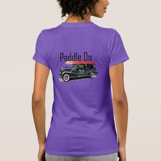 Paddle on Classic Car Design - Women's American AP T-Shirt (Rückseite)