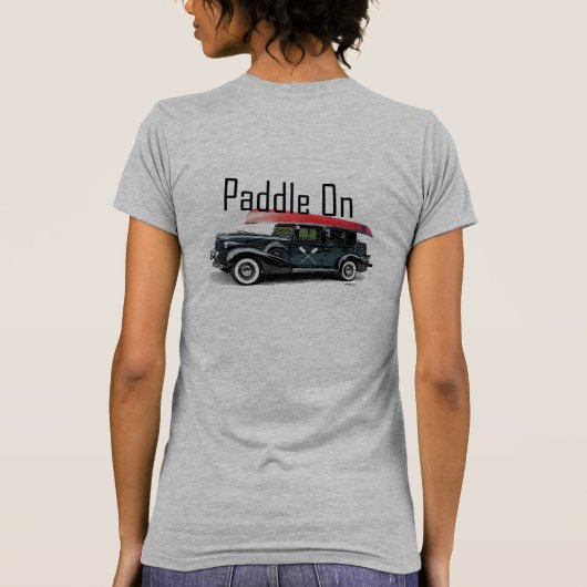 Paddle on Classic Car Design - Women's American AP T-Shirt (Rückseite)