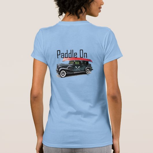 Paddle on Classic Car Design - Women's American AP T-Shirt (Rückseite)