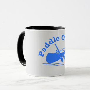 Paddle On Design - Hellgrau/Blau Kombi-Tasse Tasse