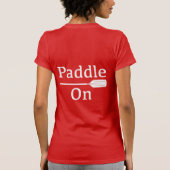 Paddle On Design - Women's Bella Leinwand Fine J T-Shirt (Rückseite)
