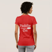 Paddle On Design - Women's Bella Leinwand Fine J T-Shirt (Schwarz voll)