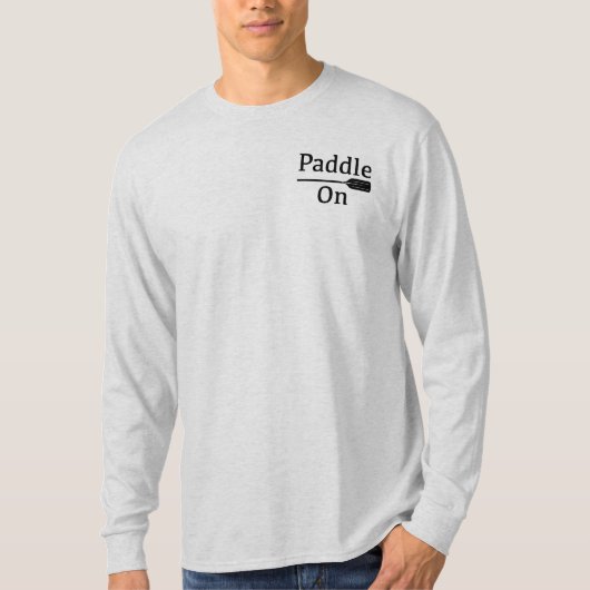 Paddle On Explorer Design - Männergrundleder T-Shirt (Vorderseite)