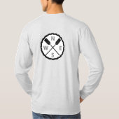 Paddle On Explorer Design - Männergrundleder T-Shirt (Rückseite)