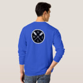 Paddle On Explorer Design - Männergrundleder T-Shirt (Schwarz voll)