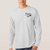Paddle On Explorer Design - Männergrundleder T-Shirt (Vorderseite)