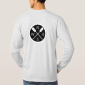 Paddle On Explorer Design - Männergrundleder T-Shirt (Rückseite)