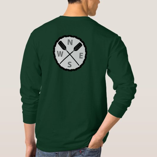 Paddle On Explorer Design - Männergrundleder T-Shirt (Rückseite)