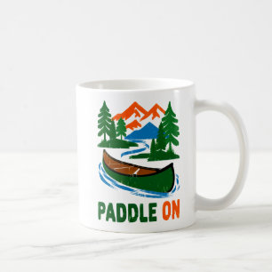 Paddle On Vintage-Canoe-Berg-Abenteuer-Design Kaffeetasse
