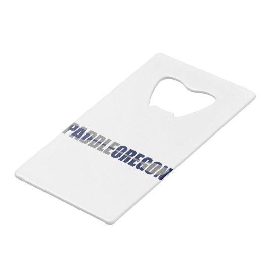 Paddle Oregon Kayaking Geldbeutel Flaschenöffner (Rückseite Schrägansicht)