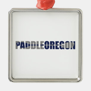Paddle Oregon Kayaking Ornament Aus Metall