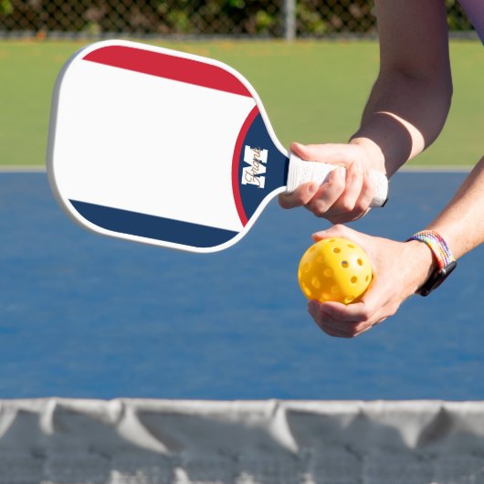 Paddle-Paddel für die französische Flagge - Indivi Pickleball Schläger (InSitu)