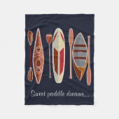 Paddle Passion Fleecedecke (Vorderseite)