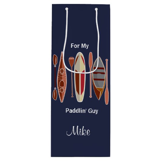 Paddle Passion Geschenktüte Für Weinflaschen (Vorderseite)
