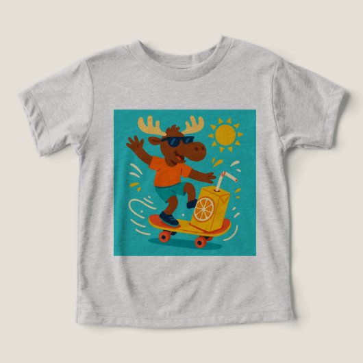 Paddle Pops & Flip Flops – Juggling Moose Summer T (Design Vorderseite)