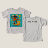 Paddle Pops & Flip Flops – Juggling Moose Summer T (Design Vorderseite & Rückseite)