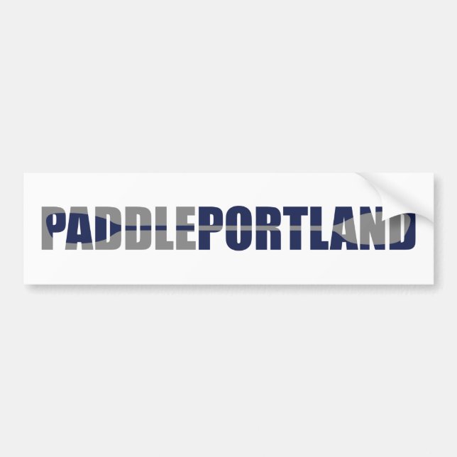 Paddle Portland Kayaking Autoaufkleber (Vorne)