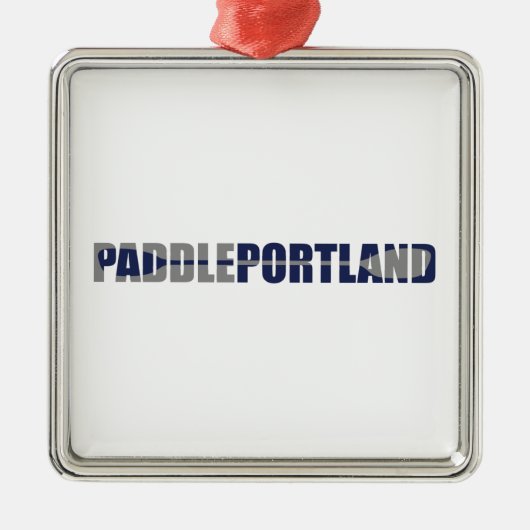 Paddle Portland Kayaking Ornament Aus Metall (Vorne)