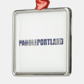 Paddle Portland Kayaking Ornament Aus Metall (Links)