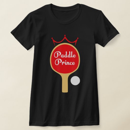 Paddle Prince Ping Pong Spaß Niedlich Tischtennis T-Shirt (Ablage )