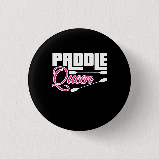 Paddle Queen Girl Kayak Button (Vorderseite)