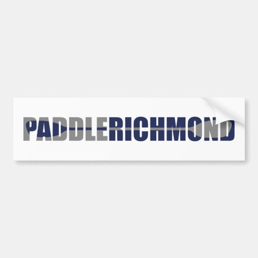 Paddle Richmond Virginia Kayaking Autoaufkleber (Vorne)