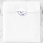 PADDLE RUNDER AUFKLEBER (Tasche)