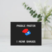 Paddle Schnell Ping Pong Postkarte (Stehend Vorderseite)
