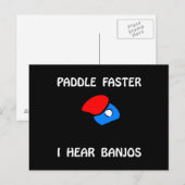 Paddle Schnell Ping Pong Postkarte (Vorne/Hinten)