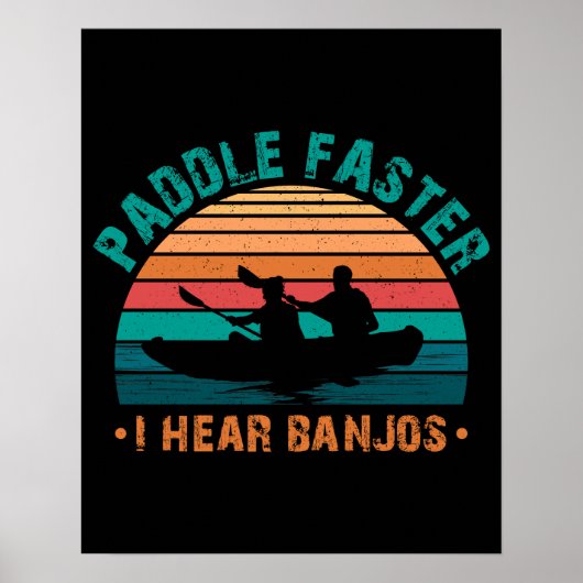 Paddle schneller Ich höre Banjos Poster (Vorne)
