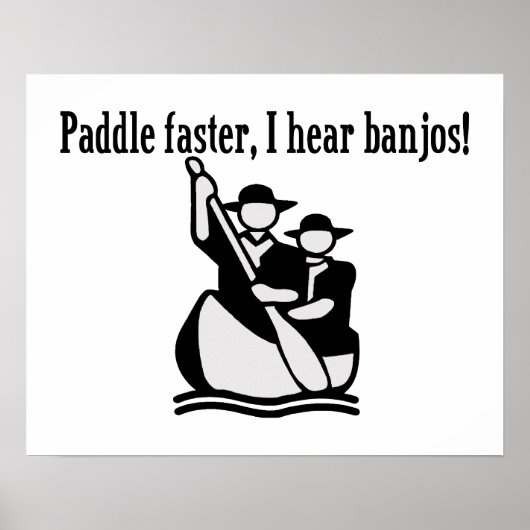 Paddle schneller Ich höre Banjos Poster (Vorne)