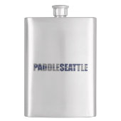 Paddle Seattle Kayaking Flachmann (Vorderseite)