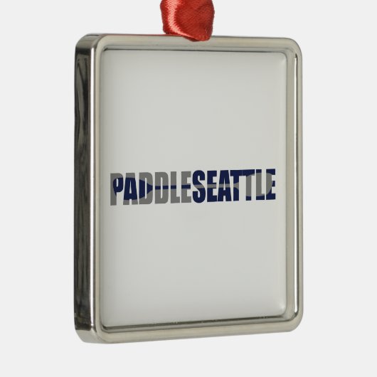 Paddle Seattle Kayaking Ornament Aus Metall (Rechts)